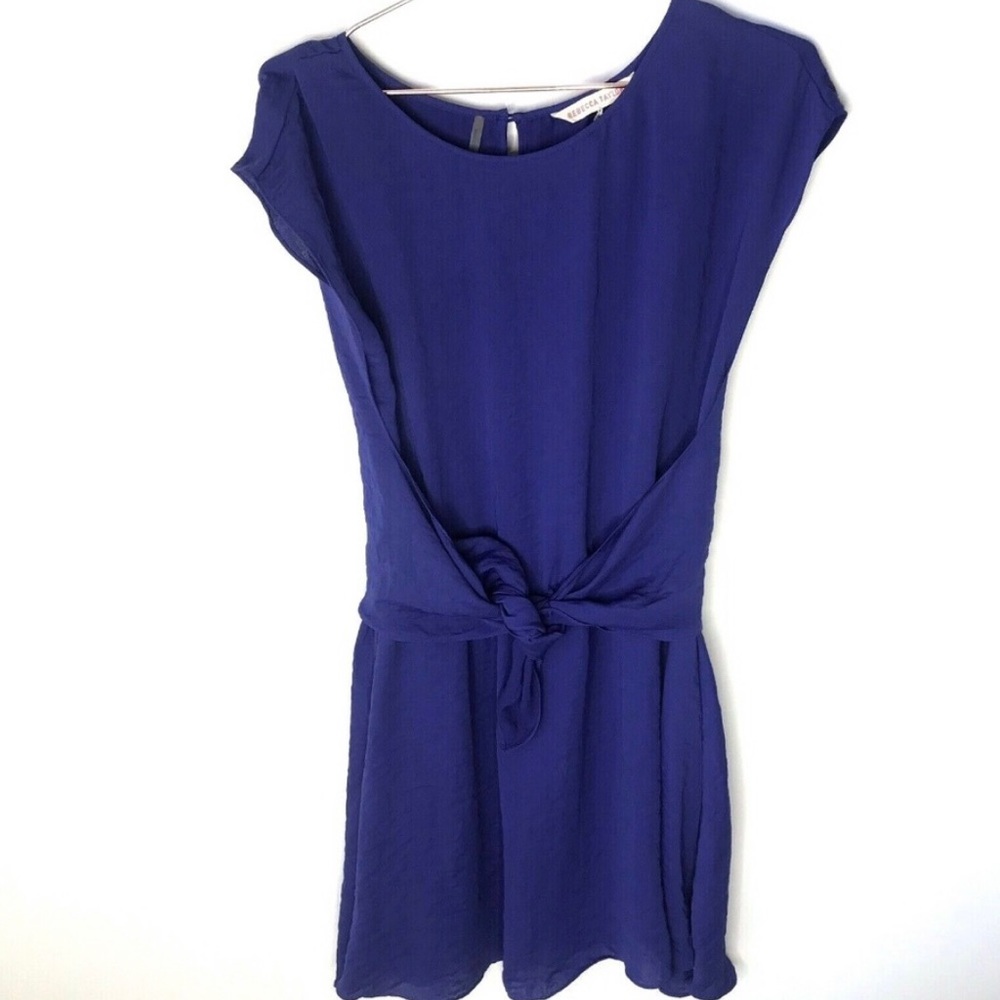 Rebecca Taylor Blue Tied Front Dress Sz 6